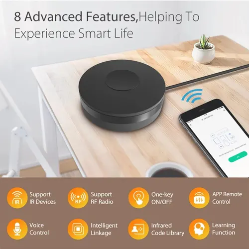 Imagen 2 del producto Tuya Wifi inteligente RF IR Control remoto hogar inteligente para aire acondicionado TODOS los televisores LG TV compatible con Alexa Google Home