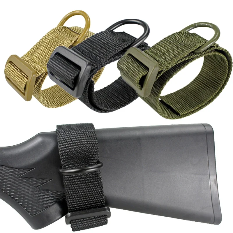 Heavy Duty Tactical ButtStock Sling Adapter Gun Sling Shoulder Strap For Hunting Military Airsoft Shotgun Rifle Attachment Mount