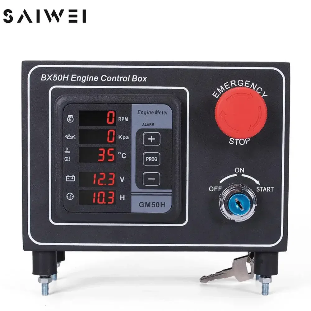 

GM50H Multi Function Generator Controller Engine Digital Meter Diesel Generator Control Box Cabinet BX50H