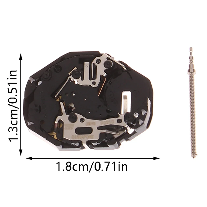 New 1Pc PC21 Watch Movement With Rod For Miyota PC21 Quartz Watch Accessories Without Electronic 3 Pins Watch Movement