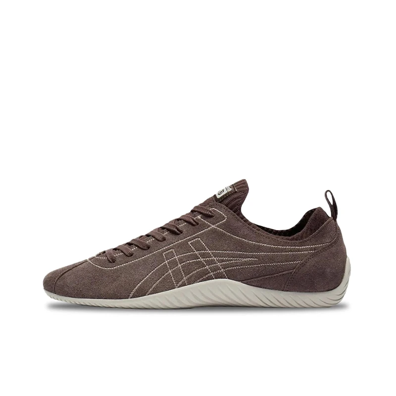 Onitsuka Tiger Sclaw Unisex Dark Brown Low-Top Sneakers Retro Classic Versatile Durable Breathable Everyday Design 1183C489-201