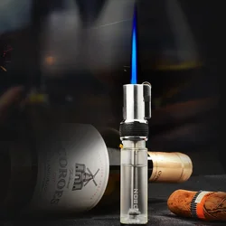 2024 New Jobon Jet Flint Lighter Windproof Gas Torch Lighter Inflated Butane Metal Grinding Wheel Lighter Christmas Gift Men