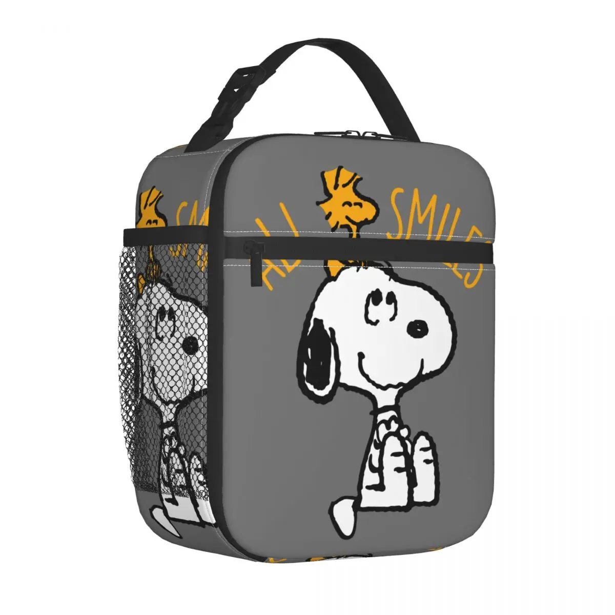 Snoopy Geïsoleerde Lunchtas Hoge Capaciteit Cartoon Lunchcontainer Thermische Zak Lunchbox Tote School Reizen Mannen Vrouwen