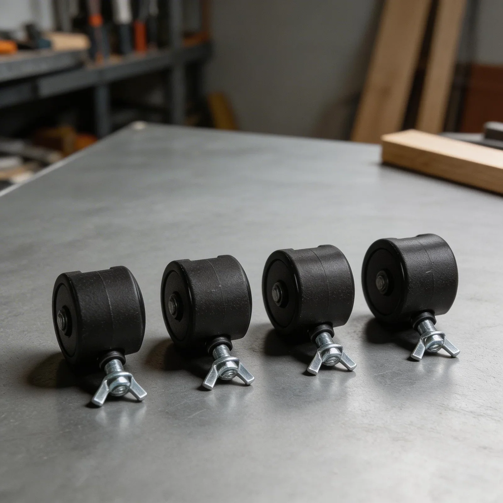 Replacement Caster Wheels For Electric Oil Heaters 4PCS With 8mm Threaded Base For Secure Installation And Use