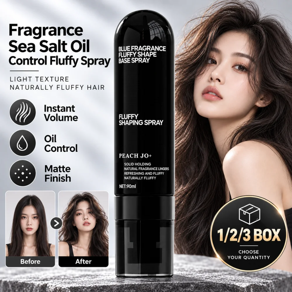 90ml Sea Salt Hair Volumizing Spray Oil Control Root Lift Lightweight Matte Styling Mist for Fine Flat Hair Natural Texture