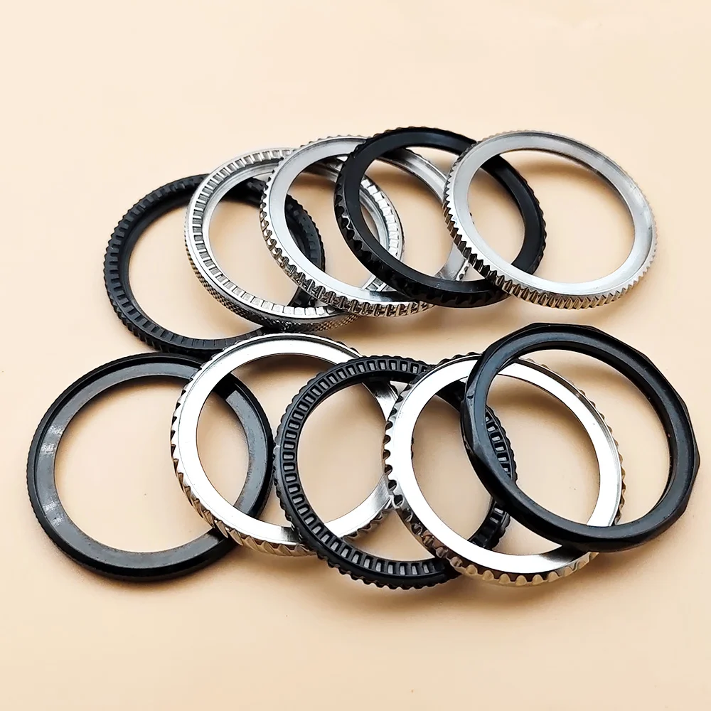 Lunetta in acciaio SKX007 personalizzata da 41 mm adatta per custodie per orologi SKX007 SRPD Lunetta girevole SKX e parti con clic a molla