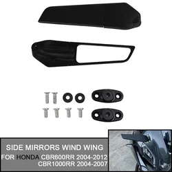 Motorcycle Side Mirrors Wind Wing Adjustable Rotating Rearview Mirror For Honda CBR600RR 2004-2012 CBR1000RR 2004-2007 2005 2006