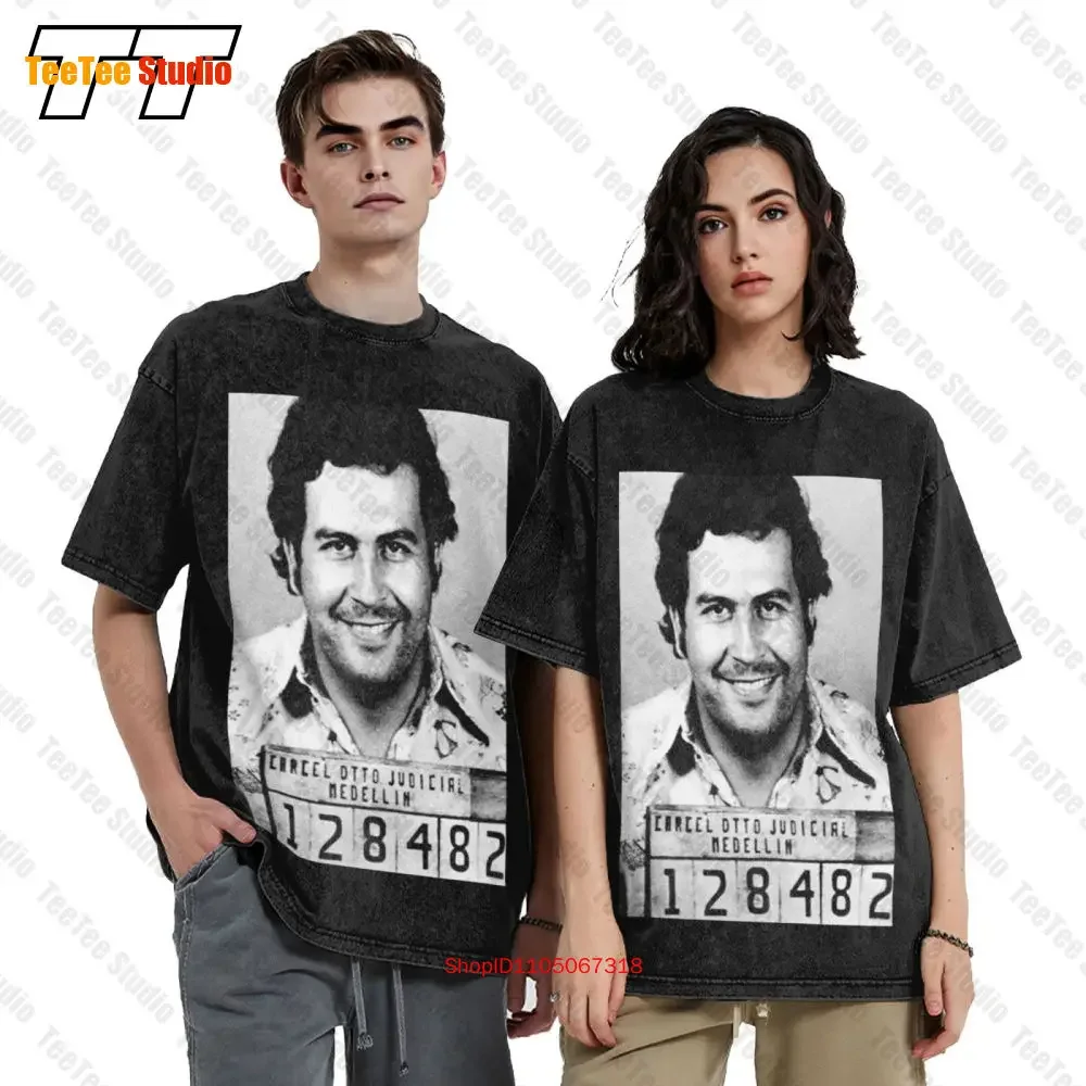 Mugshot Pablo Escobar Swea Vintage Oversized T-Shirt KAH9