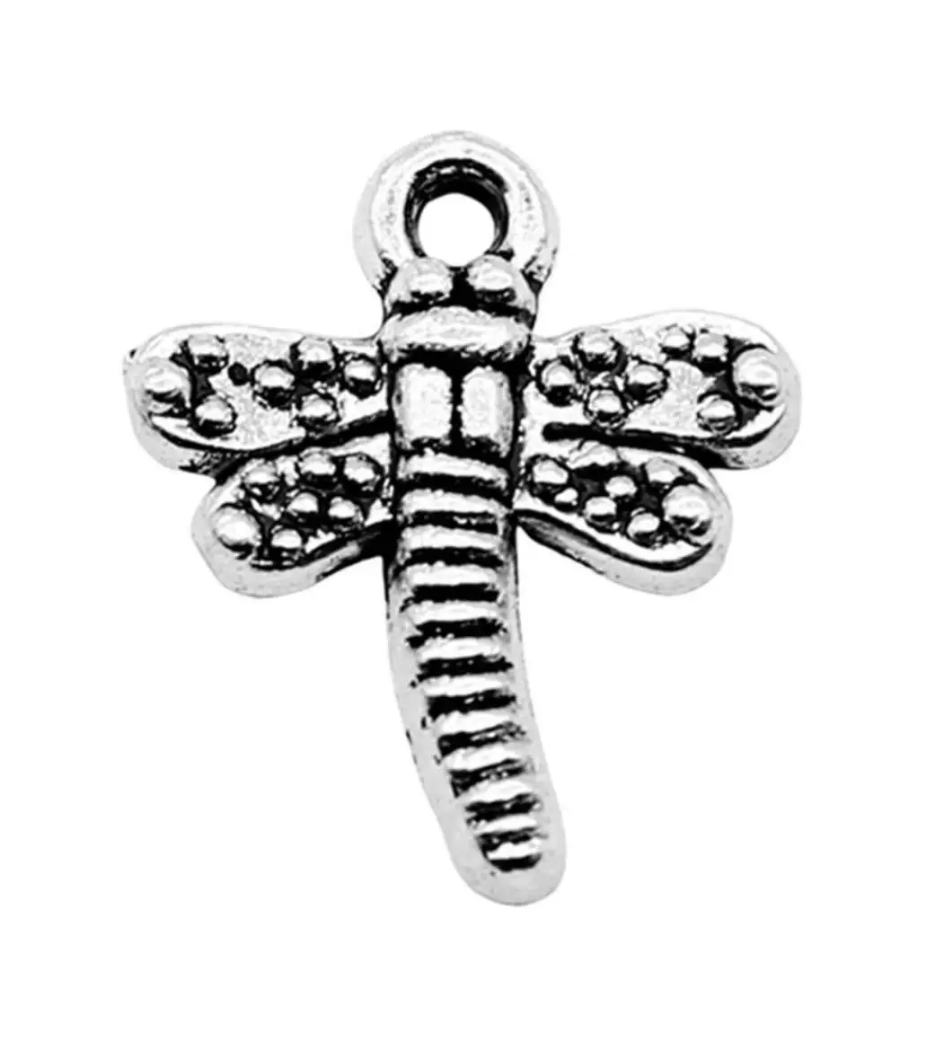 

15pcs 19*15mm Zinc Alloy metal dragonfly lovely pendants for jewelry making HW2567