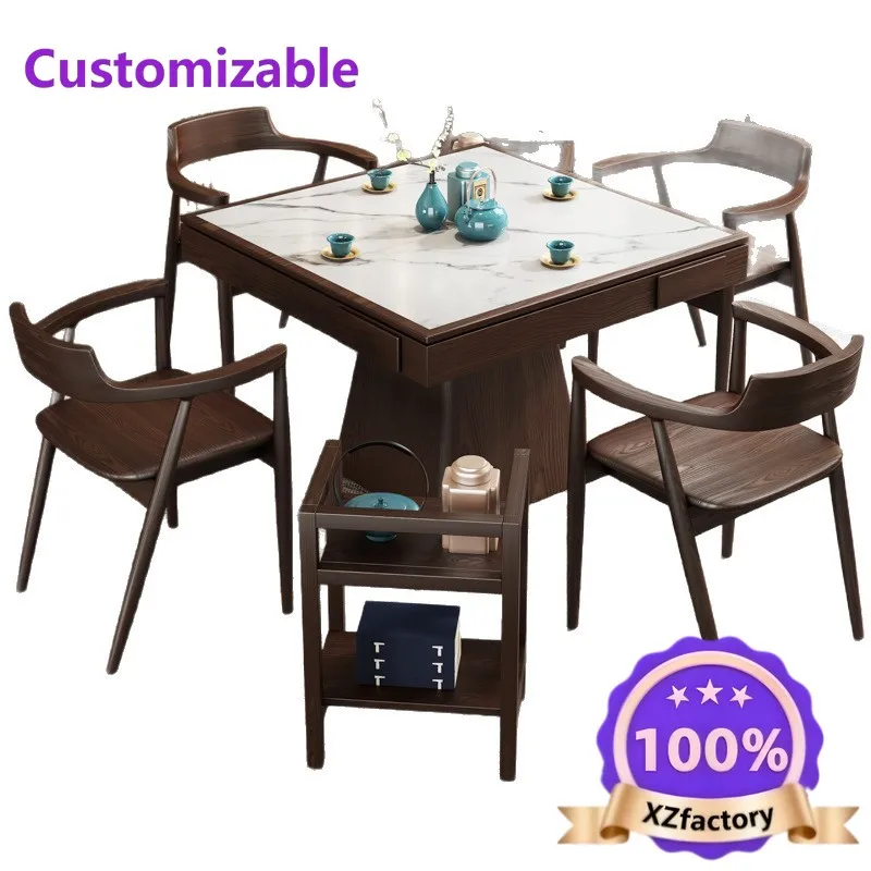 Factory Direct 2026: Mesa cuadrada madera maciza estilo ocho inmortales