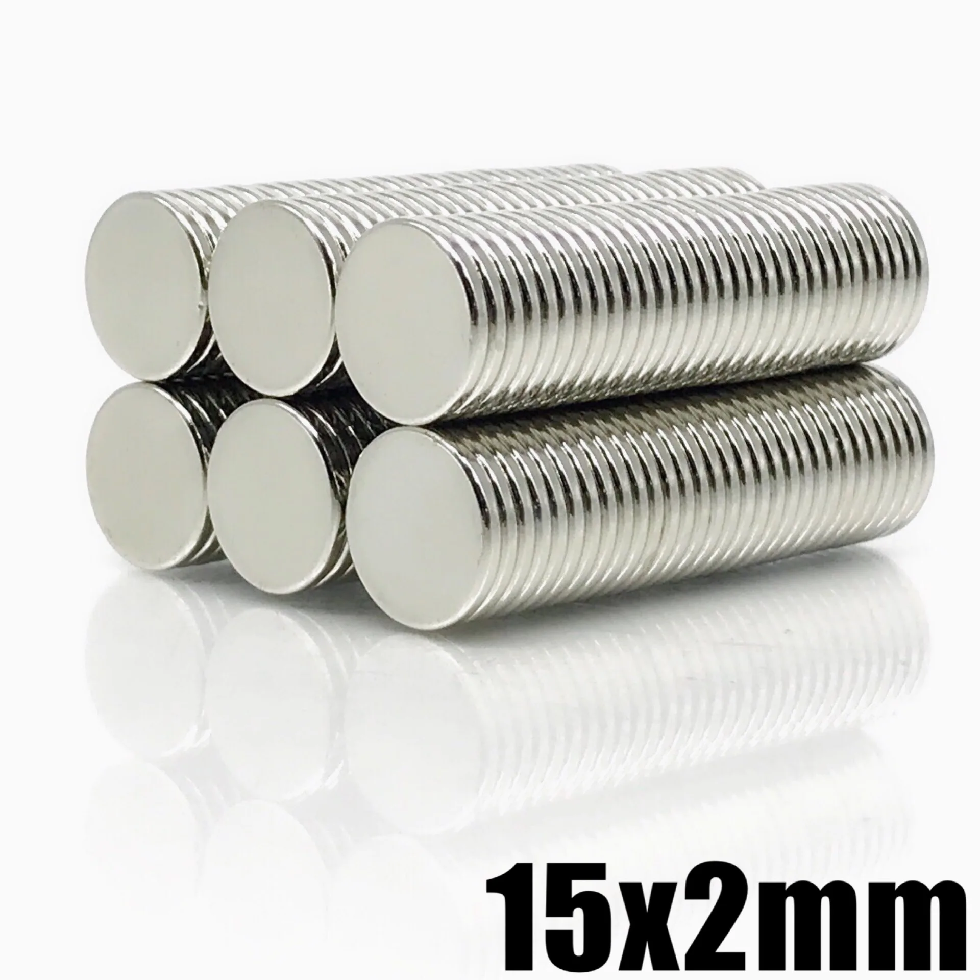 3/10/30/60/100 Pcs 15x2 Round NdFeB Super Strong Neodymium Magnet N35 Super Powerful Small imanes Permanent Magnetic Disc imanes