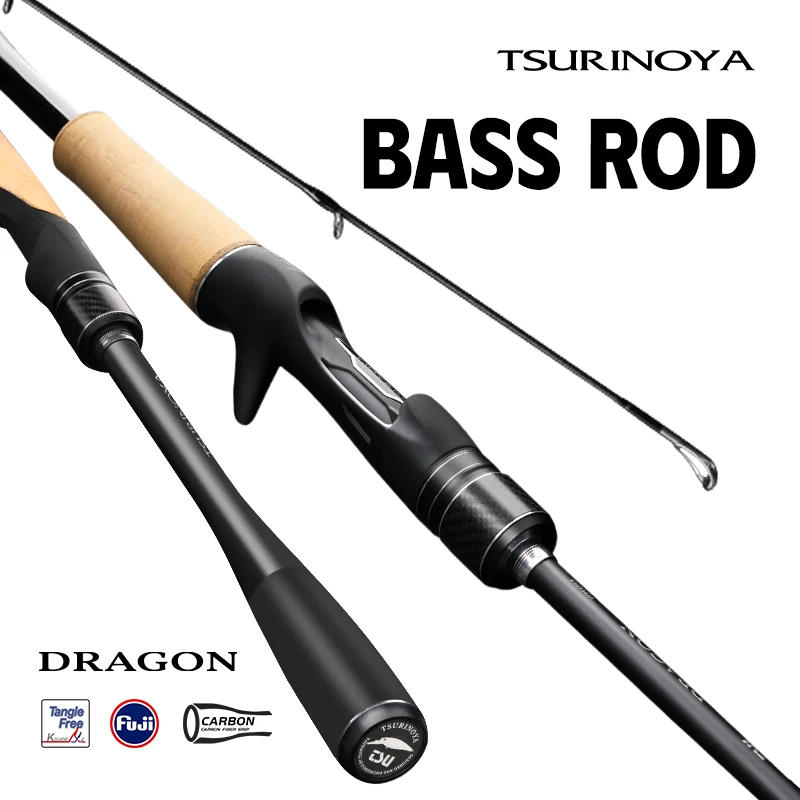 TSURINOYA Versatile Fishing Rod DRAGON 1.98m 2.08m L ML M L-M FUJI Guide Spinning Casting Rod For Bass Pike