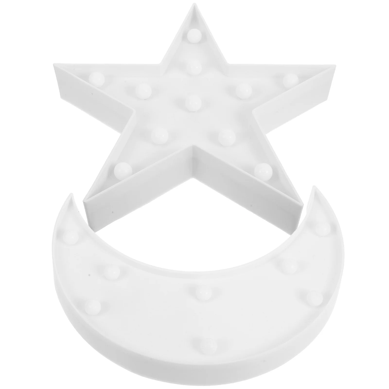 

2Pcs Lovely Moon Star Lamp Night Light Desk Ornament Bedroom Decoration Mini Table LED Light Lovely Night Lamp