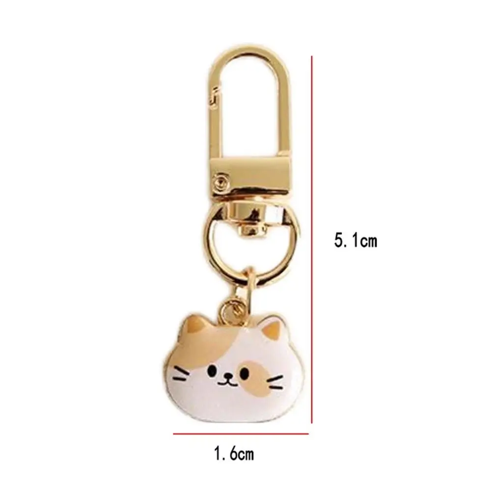 Mini Metal Cat Keychain Headset Couple Bag Pendant Mini Cat Keychain