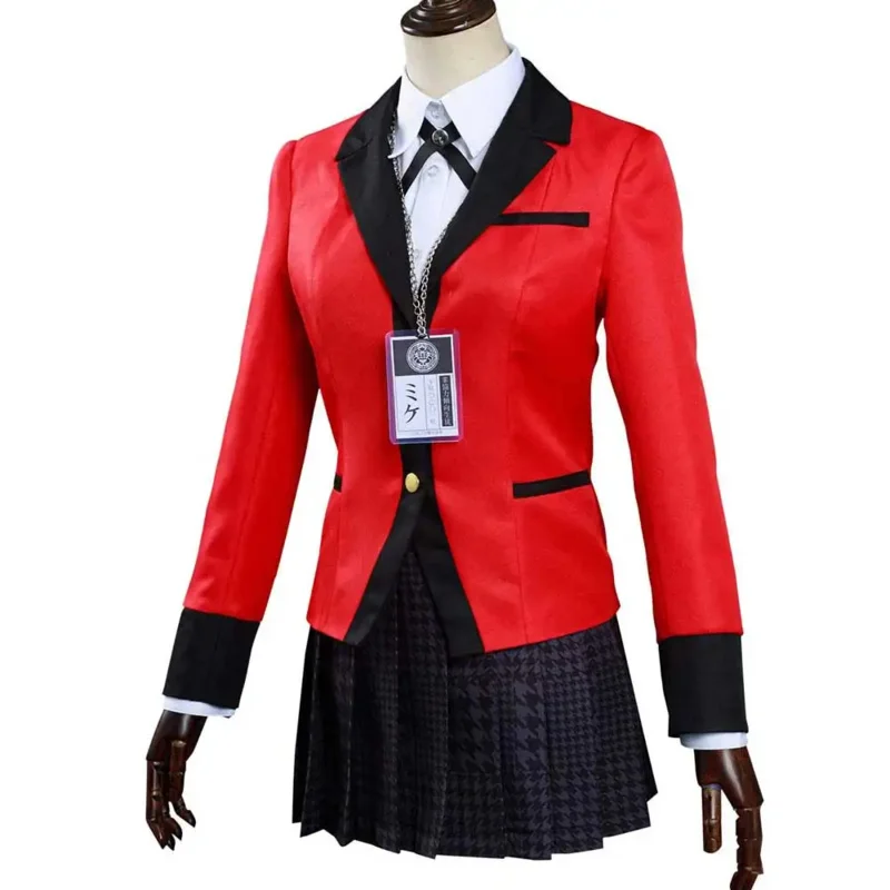 KakeNAFTA-Costume de Cosplay pour Femme, Yumeko Jabami, Uniforme, Jupe Trempée, Halloween
