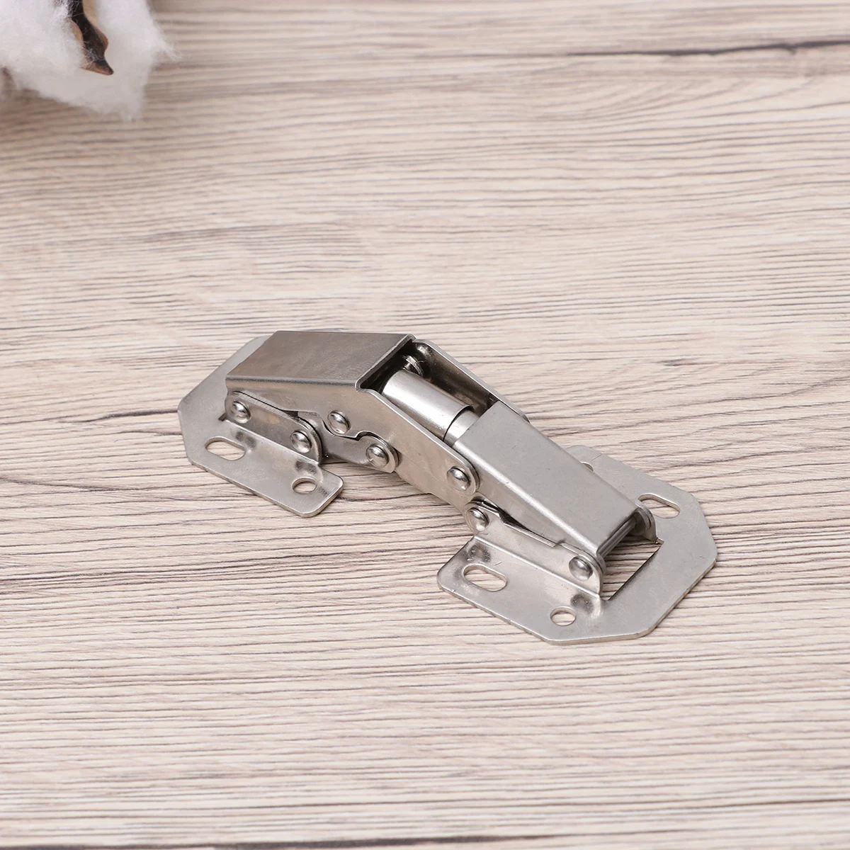 

Punch Free Hydraulic Metal Fixed Cabinet Hinge 4 Inch Silver Door Hinge Drawer Window Cupboard Heavy Duty Long Lasting Easy