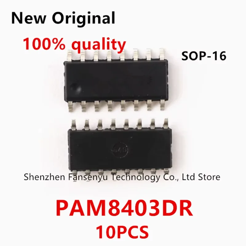 (10piece)100% New Original PAM8403DR PAM8403 SOP16 Chipset