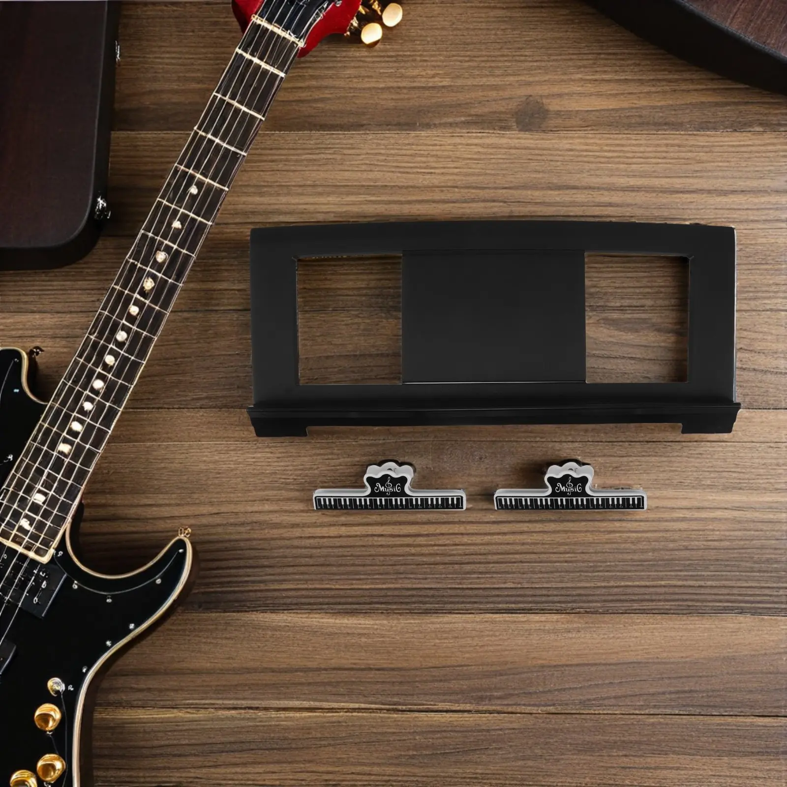 1Set Plastic Music Sheet Stand for Electronic Piano Portable Lightweight Sheet Music Holder Sturdy Construction Quick Assembly