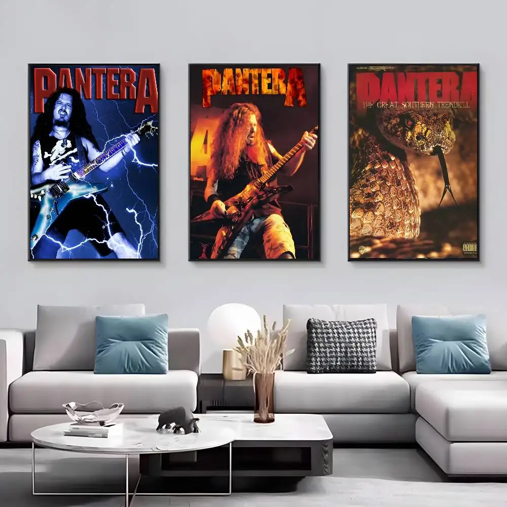 Vintage Music P-Pantera Band Fashion Poster Art Canvas Prints Painting Wall Art Pictures for Living Room Decoration view 4