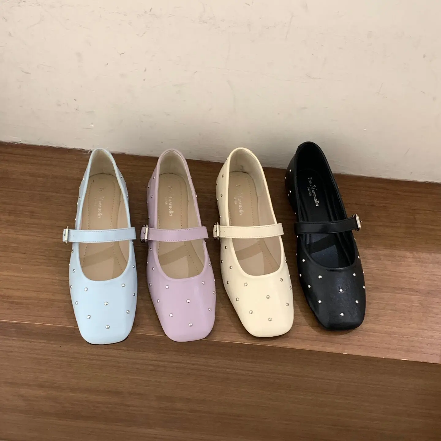 Women's Designer Mary Jane shoes Pumps Wedding Party Shoes Square Toe Low Heel Lady Office Work Dress Shoes 2026 New Fashion