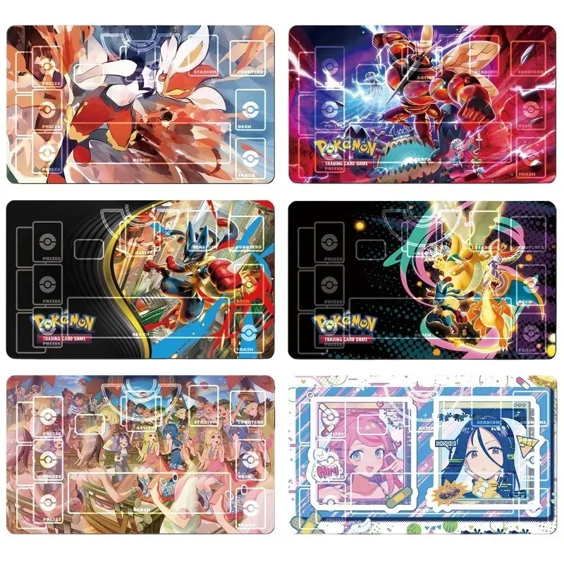 

Игровой коврик для карточных игр PTCG MegaCharizard 600x350 мм, без швов, 2 мм, с персонажами Lucario, Snorlax, Lillie, резиновый, для настольных игр, подарок