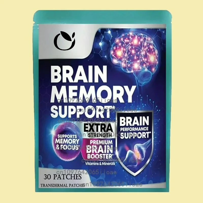 

30 пластырей для мозга с памятью, транспарительные пластыри, комплекс витамина B для фокуса, памяти