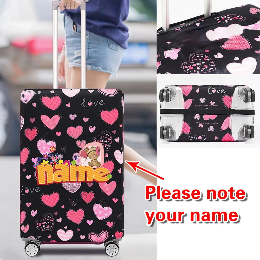 

Защитный чехол для багажа по индивидуальному заказу, модные многоразовые пылезащитные чехлы, 18-32 дюйма, коробка на колесиках, подходящие дорожные аксессуары