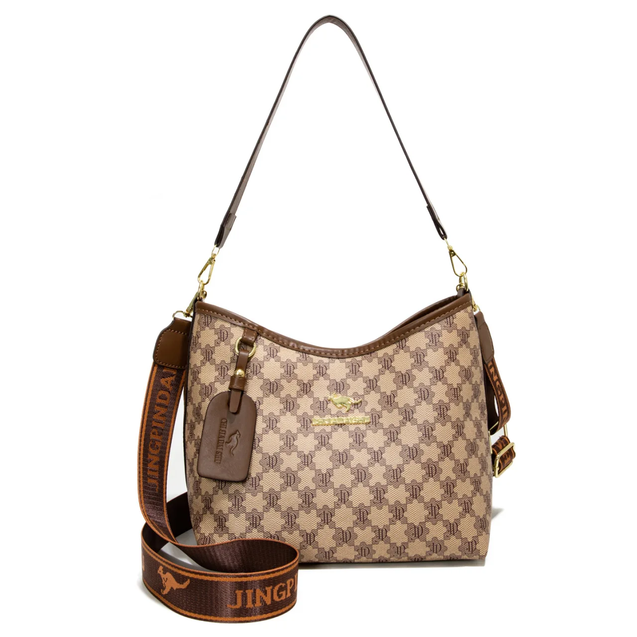 

​​Vintage Floral Print Tote Bag Large Capacity Designer Shoulder Purse Work Commuter Crossbody Sustainable Canvas Daily Driver