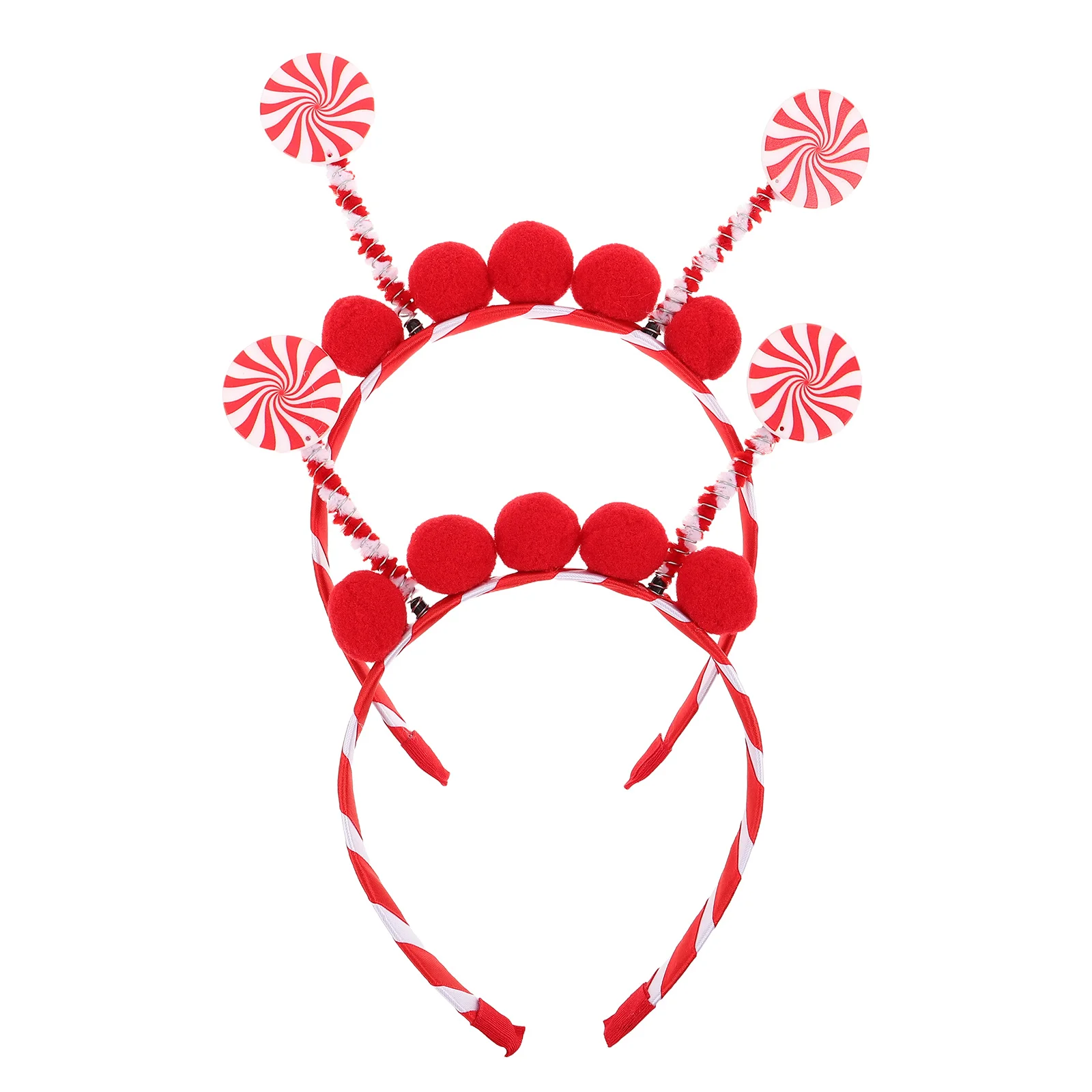 

2 Pcs Halloween Headband Christmas Headpiece for Costume European American Candy Cane Party Headbands