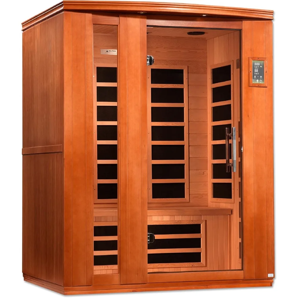 Dynamic Lugano 3-Person Low EMF (Under 8MG) FAR Infrared Sauna, Saunas