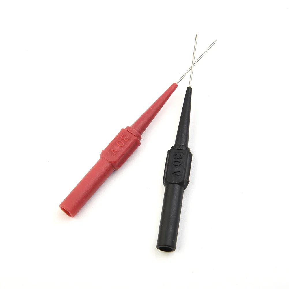 Two Color Probe Test Probe Soft Handles Anti Breakage Copper Needles Manipulating Stainless Steel 10pcs Suitable