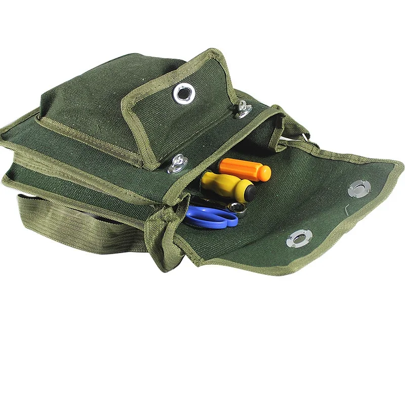 Hardware Thickened Wear-resistant Canvas Bag Tool Kit Accessories Screwdriver Storage Bag Electrician Tool Kit