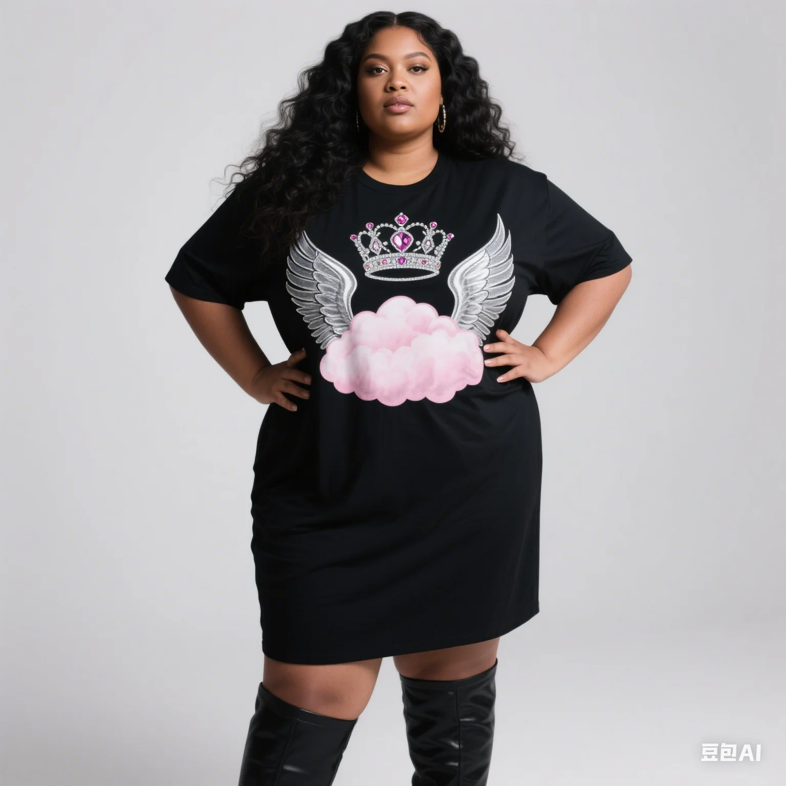 

Женское летнее свободное платье с короткими рукавами больших размеров 2025 года и 3D-принтом, удобное для повседневного ношения