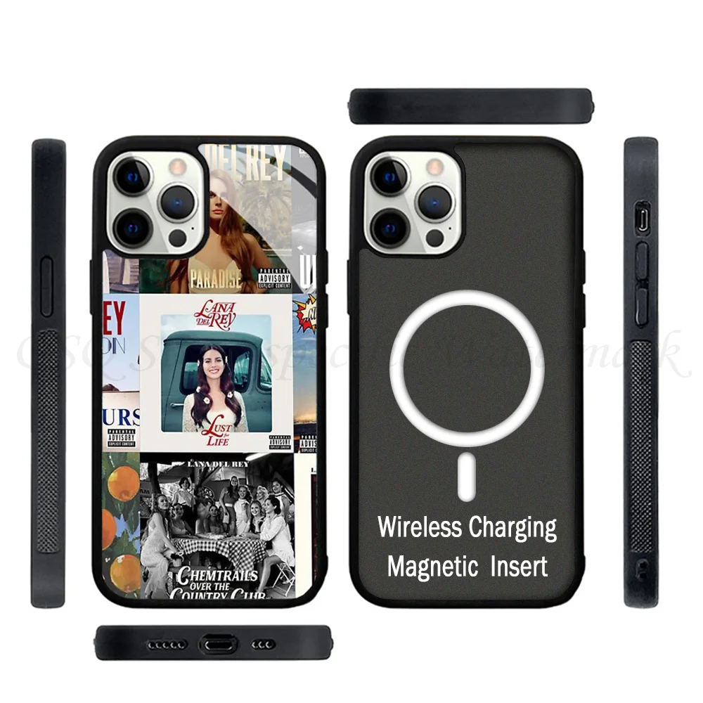 Every LanaaDelRayy Album Cover Phone Case Strong Magnetic For IPhone 15 14 13 Pro Max 11 12 Mini Alex Mirror For Magsafe