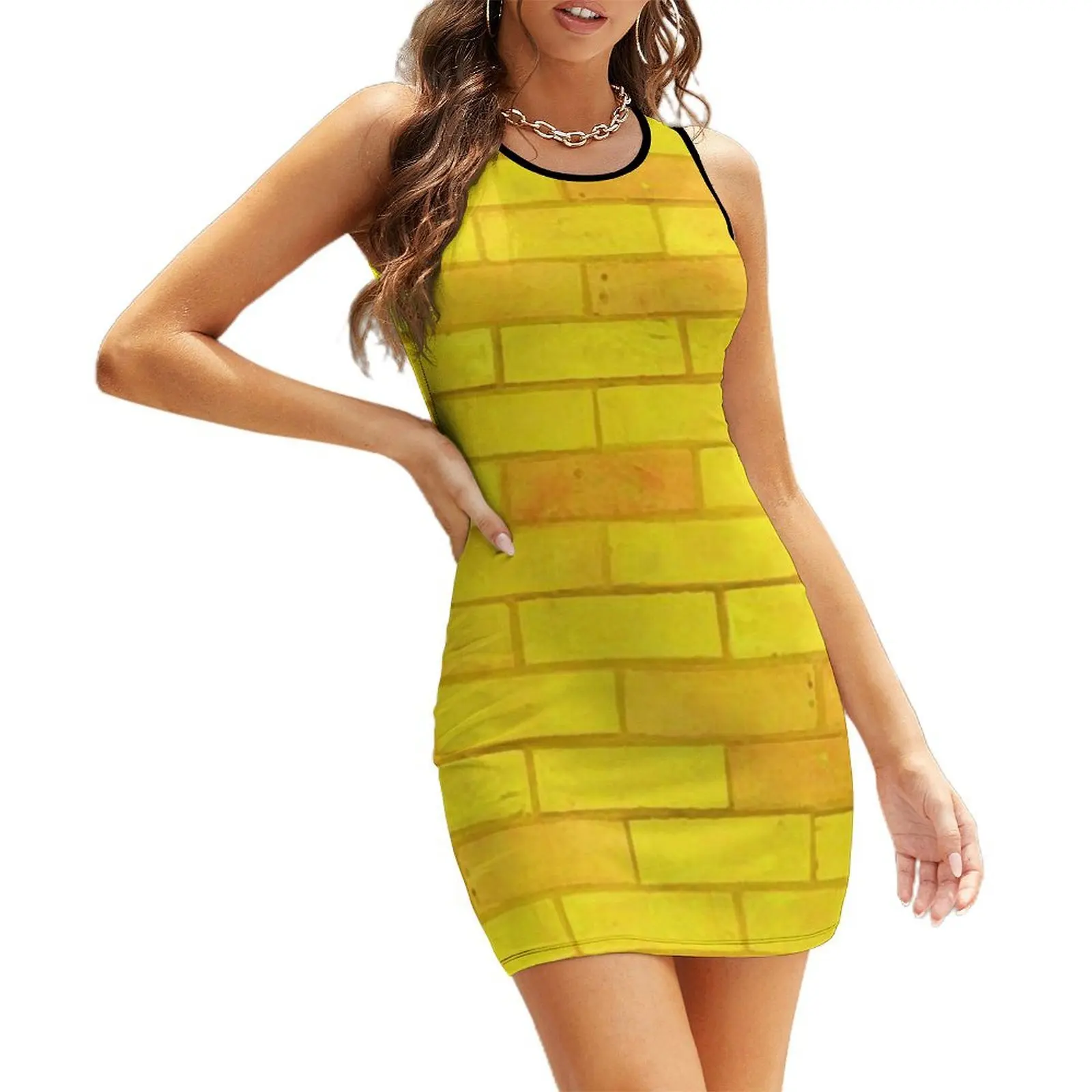 

Yellow Brick Road Sleeveless Sundress elegant dresses for women summer dresses ladies 2025 Woman fashion Beachwear