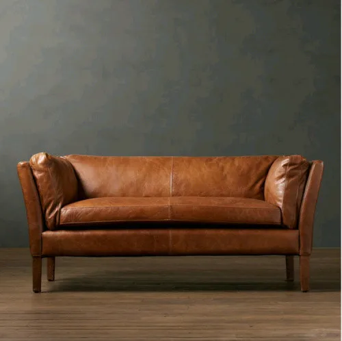 

Специальный новый американский сельский простой диван из искусственной кожи, европейский кожаный художественный диван, кожаный художественный диван для трех человек, современный