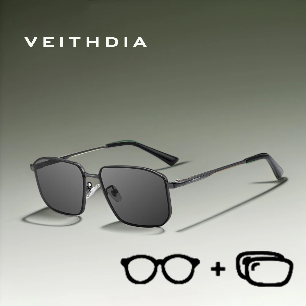 

VEITHDIA брендовые новые солнцезащитные очки по индивидуальному заказу, очки с поляризационными линзами, анти-УФ400, очки для близорукости для мужчин и женщин PJ8275