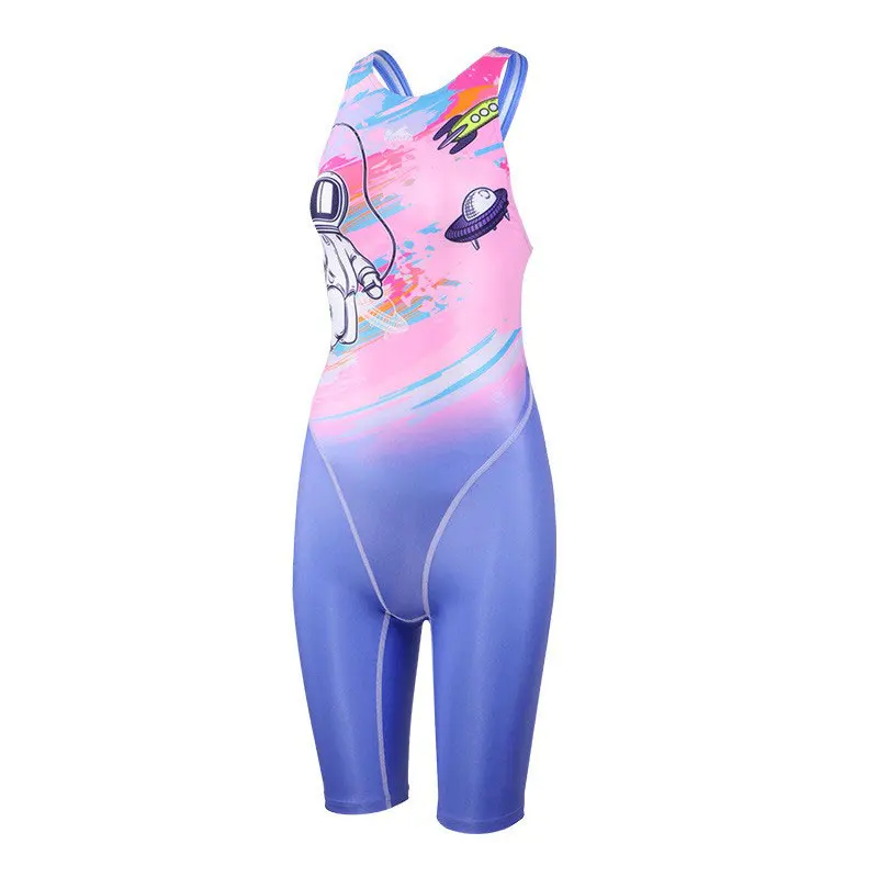Yingfa 8022 Swimsuit Women's One-piece Five-point Racing Swimsuit Women's Professional Training Quick Drying