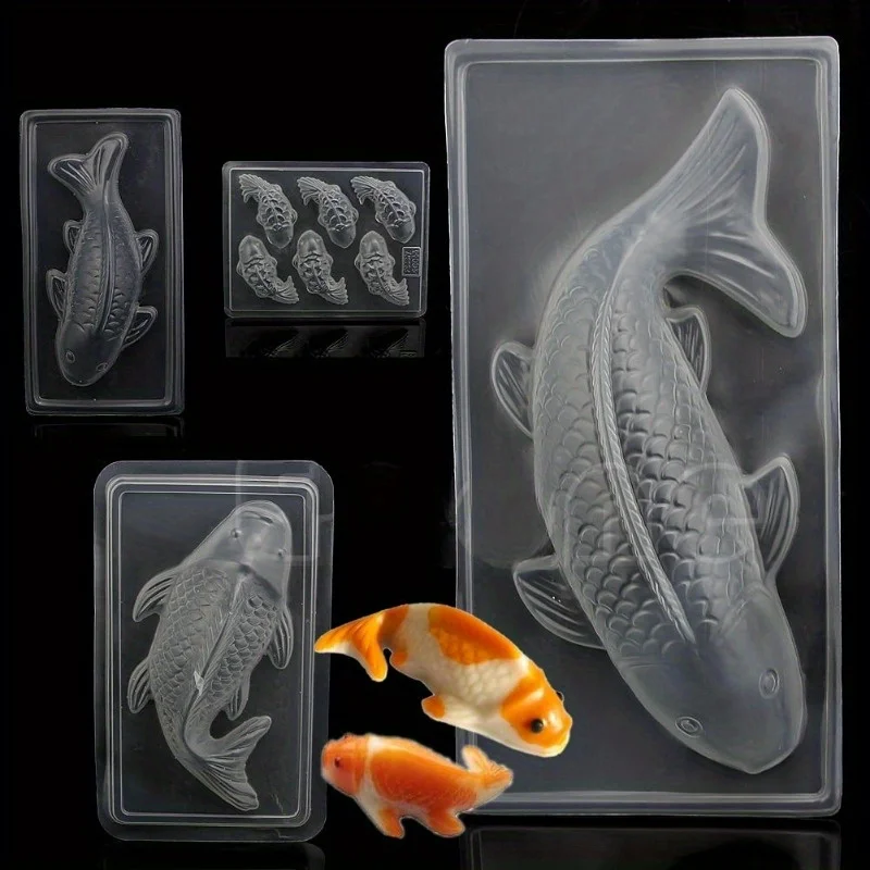 Creative Koi Shaped Silicone Mold DIY Candle Handmade Mold Home Kitchen Supplies Cooking Tools Wholesale