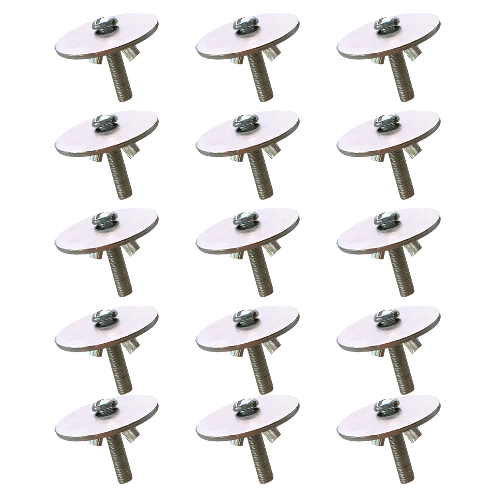 

15 Sets Parrot Breeding Box Small Pet Tools Fixing Screws Silver Cage Accessories Hamster Rat Perch Platform House Iron Material