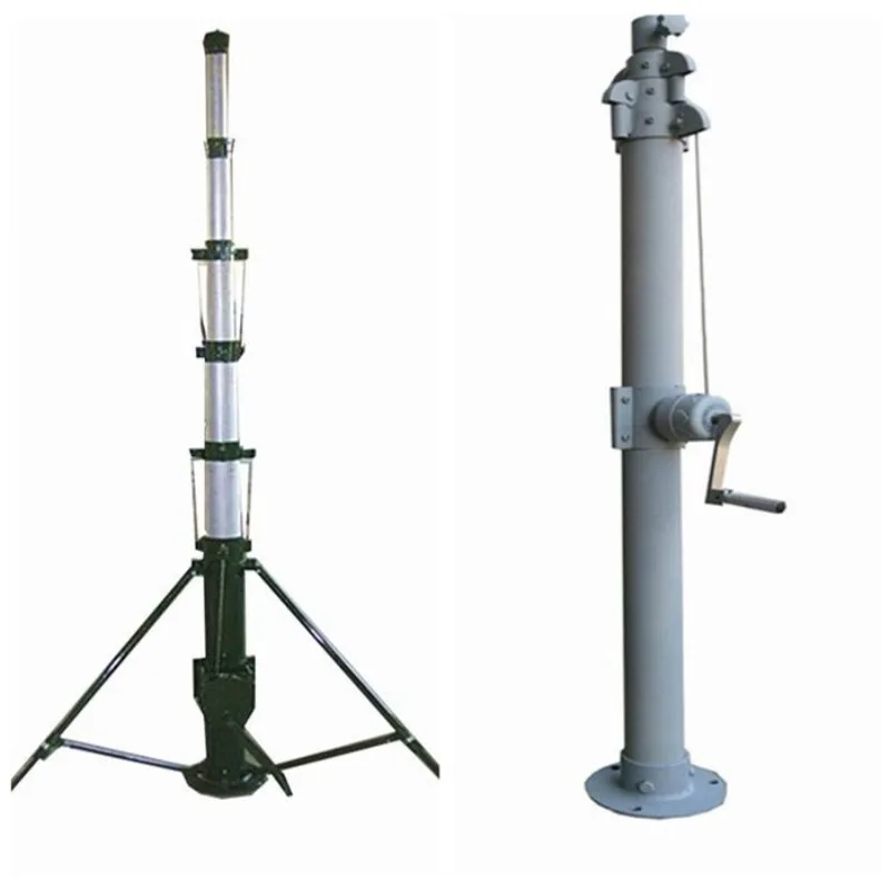 

Payload tower manual winch crane mast for small wind turbines