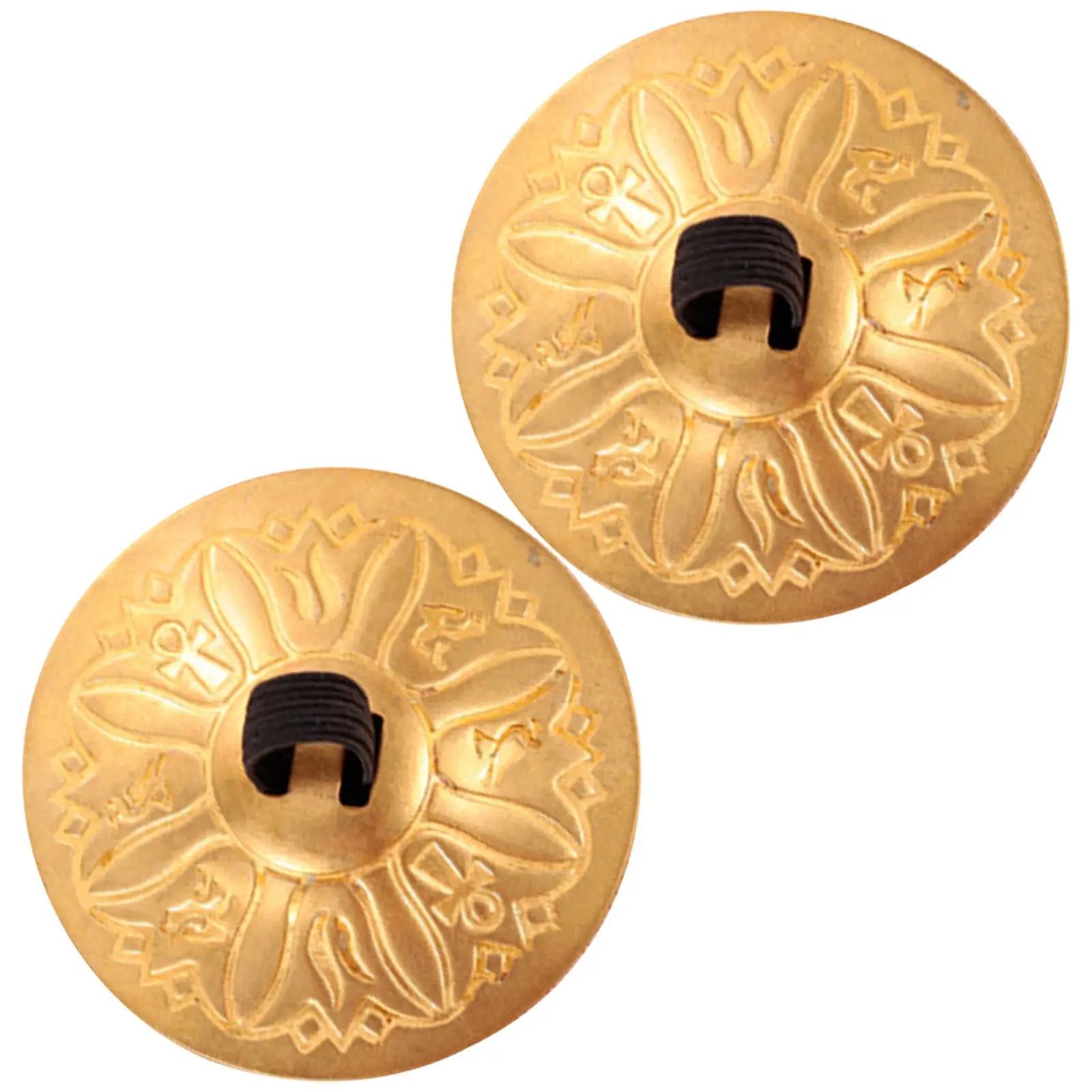 

1Pair Copper Finger Cymbals Small Size Exquisite Craft Elastic Band Comfortable Wear Ideal for Belly Party Props