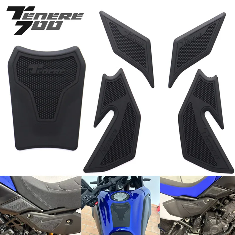 

2025 Tank Pads For YAMAHA Tenere 700 Adventure T700 Tank Protector Motorcycle Stickers Decal Gas Knee Grip Traction Pad Tank pad