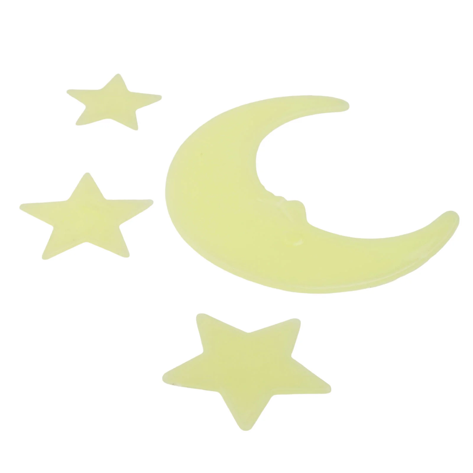 Set Moon Stickers Luminous Star Moon Stickers Plastic Stickers Wall Decal 1set Wall Decal Stickers Attachments