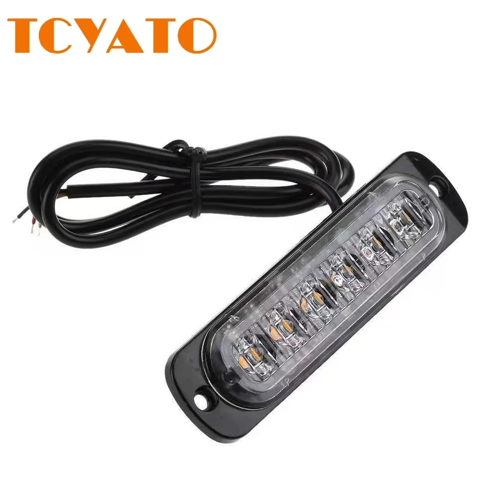 TCYATO features 2 12V-24V LED work lights,  exterior lights, 6 white surface mount LED indicator lights, and taillights
