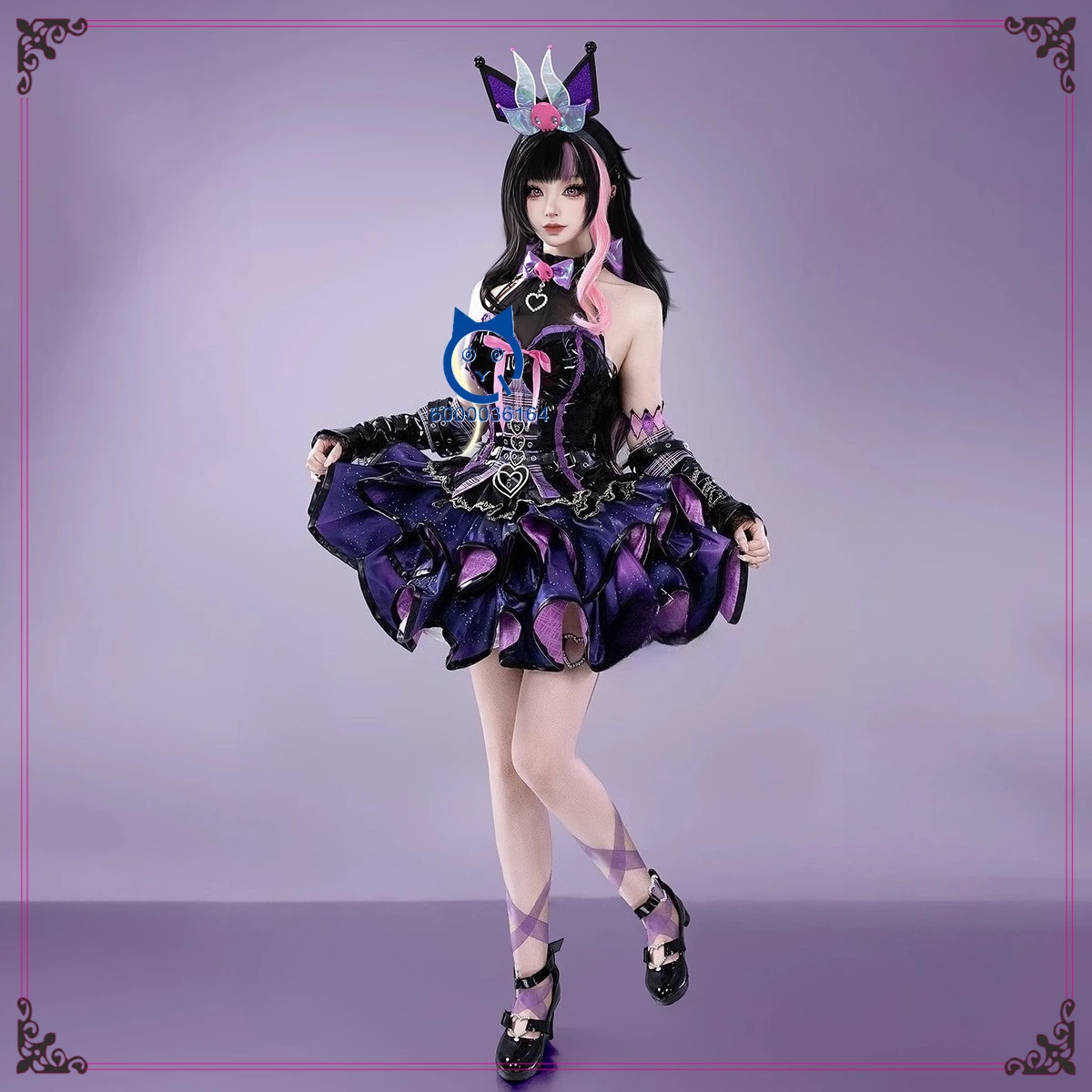 

Game Naraka: Bladepoint Cosplay Costume Anime Tessa High Quality Role Playing Cute Purple Dress for Women Adult Comic Con Outfit
