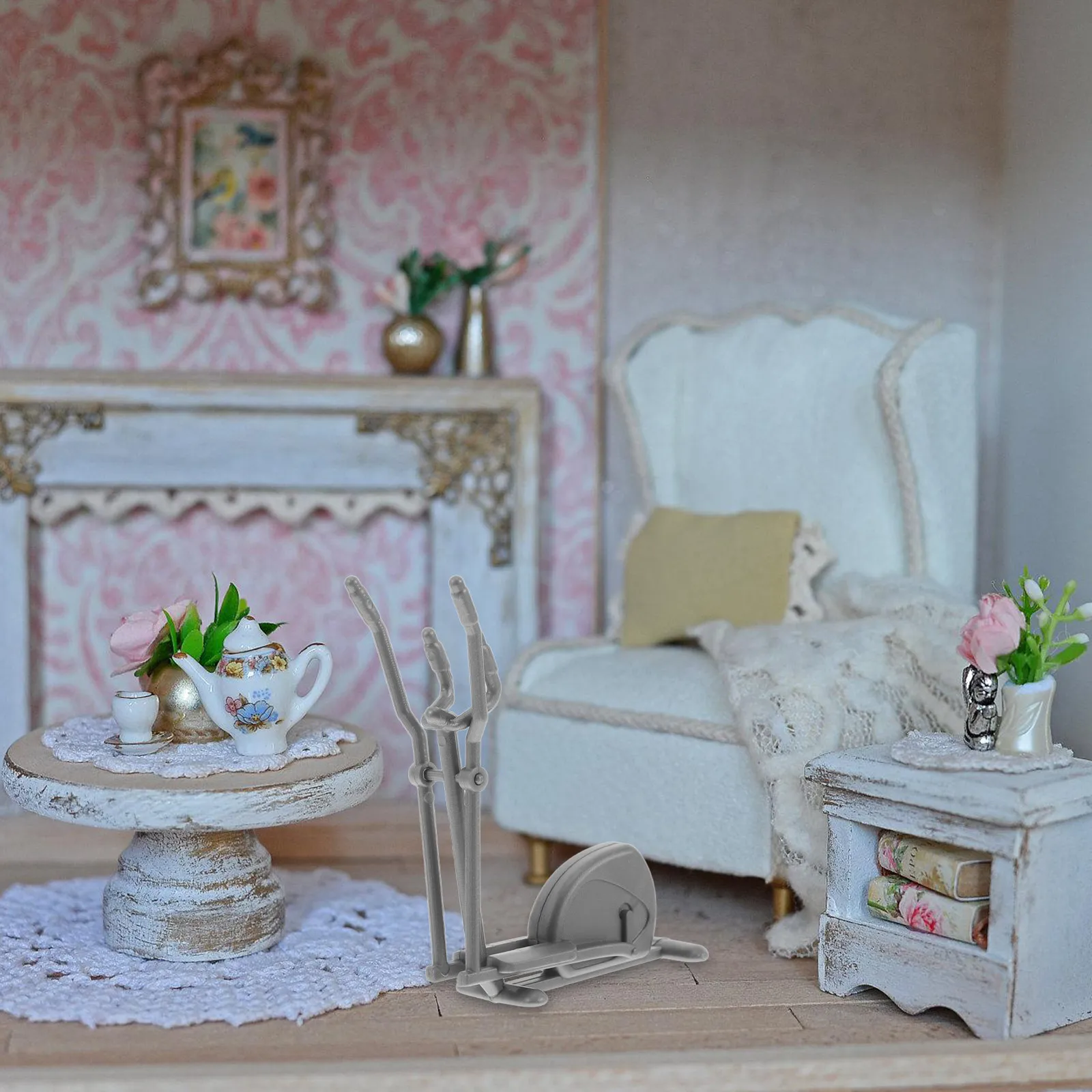 Miniature Fitness Equipment Detailed Dollhouse Gym Accessories Realistic Gym Equipment Decor Micro Landscaping Sand Table