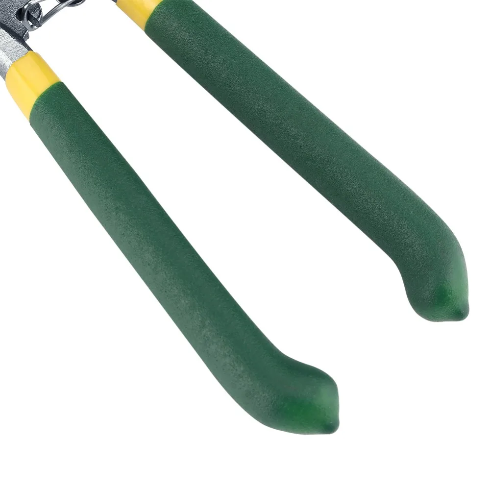 High Carbon Steel Pruning Shears Double-Sided Polished Black and Green Bypass Pruners Soft Coated Handle Ergonomic Handle