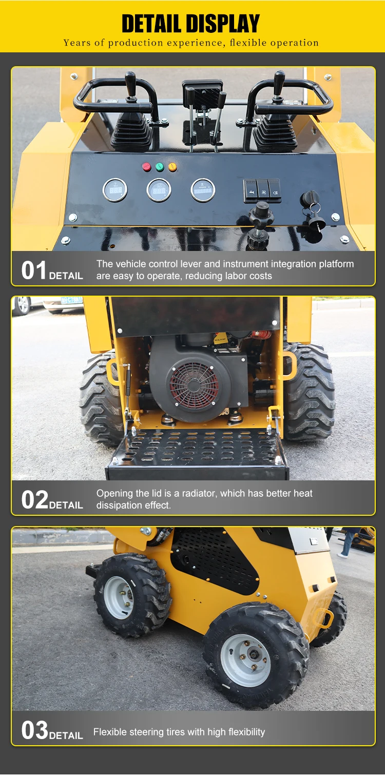 460 Radlader mit Dieselmotor, CE-zertifiziert, maßgeschneidert für schwere Landschaftsbauarbeiten – Detail 6