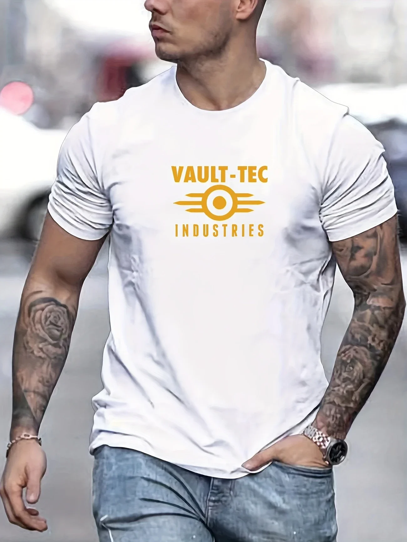 2026 New Men's Cotton T-shirt -100% Cotton Basic Casual Round T-shirt, Summer Casual Outdoor Activity Top